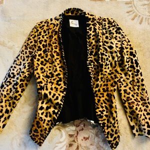 Leopard blazer